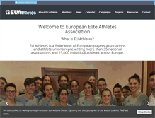 Tablet Screenshot of euathletes.org